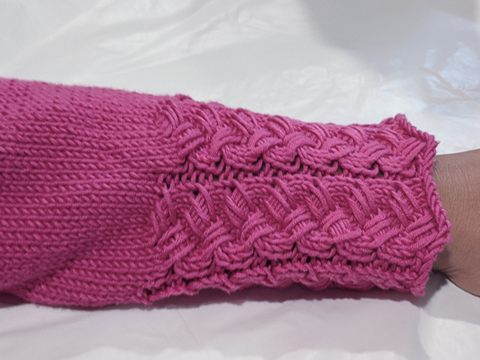 Hand knit to machine knit - Exploring Elongated Stitches